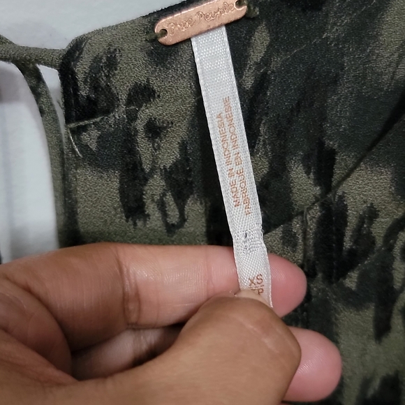 Free People Black And Dark Green Dress - Picture 16 of 16